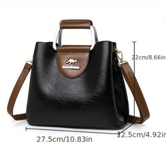 Vintage Vegan Crossbody Bag Retro Top Handle Satchel Tote Bag