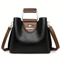Vintage Vegan Crossbody Bag Retro Top Handle Satchel Tote Bag