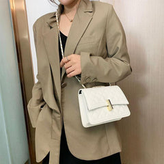 Quilted Crossbody Bag Flap Shoulder Bag Casual Handbag for Women