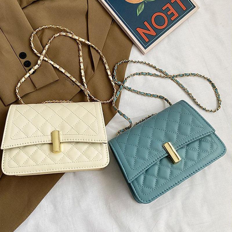 Quilted Crossbody Bag Flap Shoulder Bag Casual Handbag for Women
