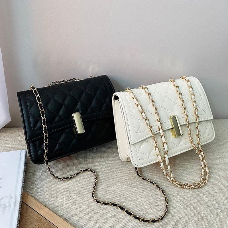 Quilted Crossbody Bag Flap Shoulder Bag Casual Handbag for Women