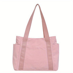 Large Capacity Nylon Tote Bag Solid Travel Storage Bag