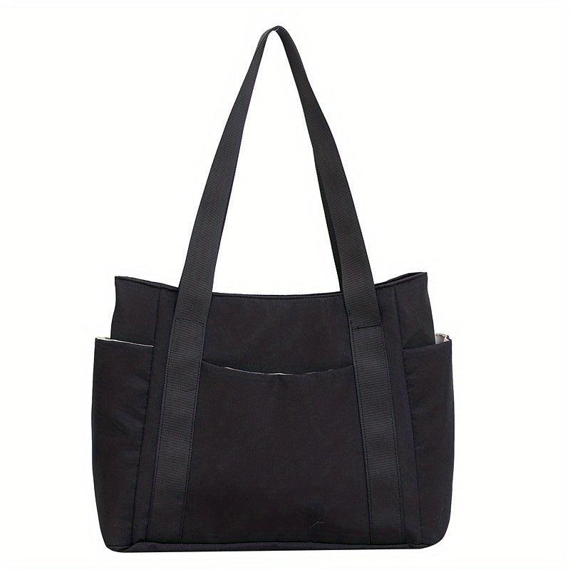 Large Capacity Nylon Tote Bag Solid Travel Storage Bag