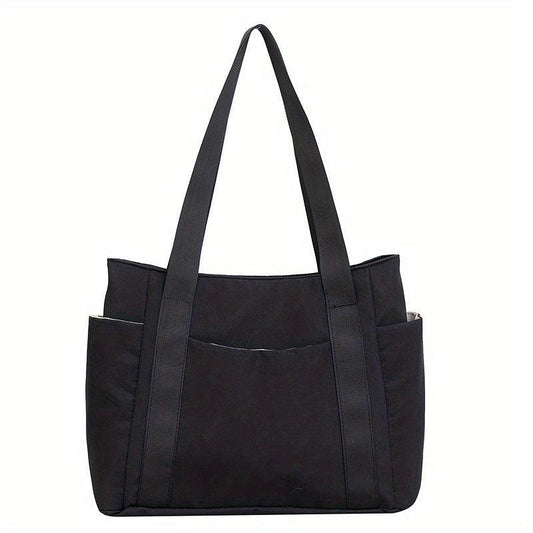 Large Capacity Nylon Tote Bag Solid Travel Storage Bag