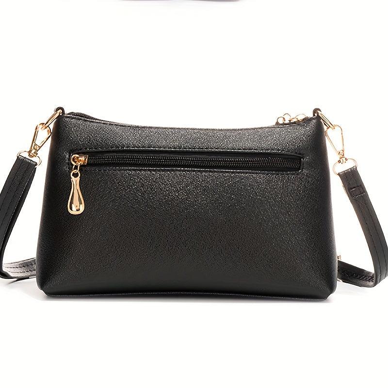 Solid Argyle Pattern Shoulder Bag for Women