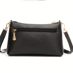 Solid Argyle Pattern Shoulder Bag for Women