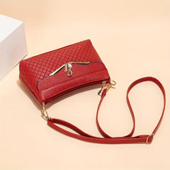 Solid Argyle Pattern Shoulder Bag for Women