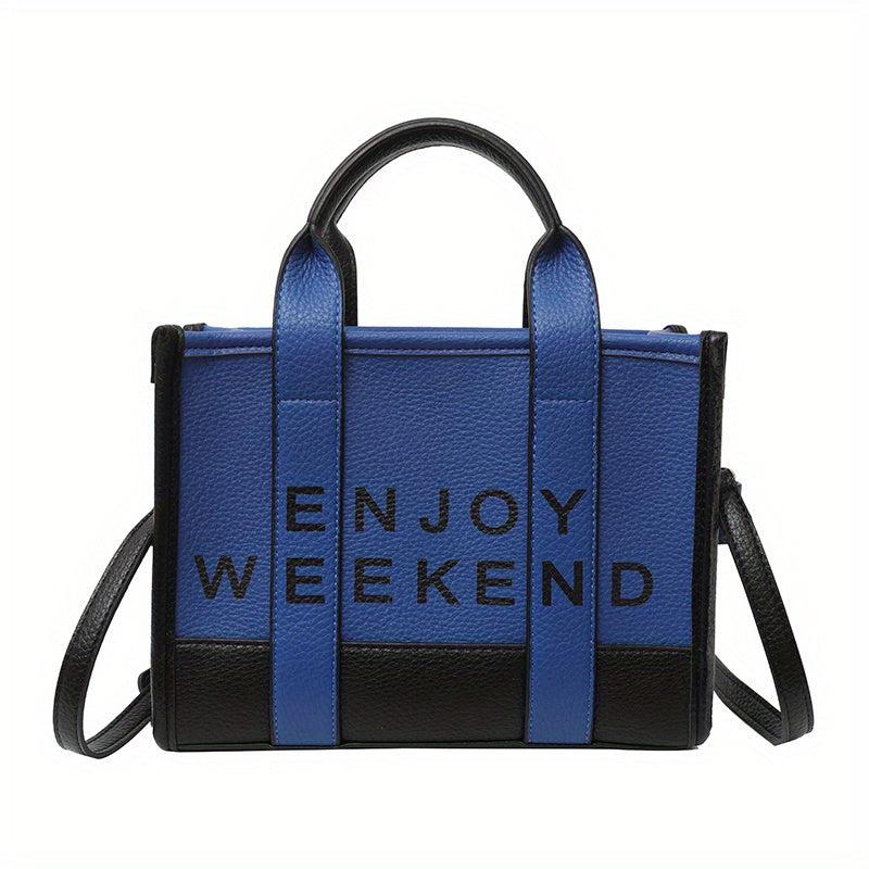 PU Leather Top Handle Crossbody Bag Tote Purse