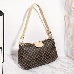 Printed Shoulder Bag Zipper Crossbody Bag For Going Outs