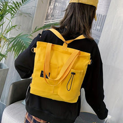 Casual Canvas Shoulder Bag All Match Storage Bag For School