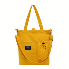 Casual Canvas Shoulder Bag All Match Storage Bag For School