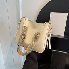 PU Leather Zipper Shoulder Bag Solid Square Crossbody Bag