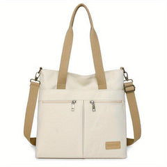 Canvas Shoulder Bag For Women Large Capacity Crossbody Bag Pocket Handbags