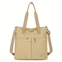 Canvas Shoulder Bag For Women Large Capacity Crossbody Bag Pocket Handbags