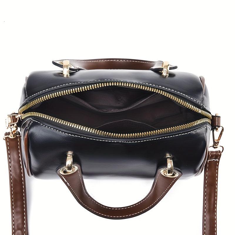 Women's Vintage Boston Bag Shoulder Satchel For Work