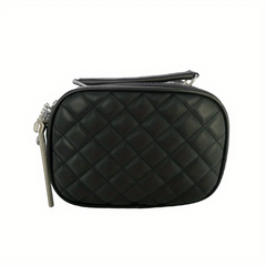 Quilted Square Crossbody Bag Classic PU Leather Shoulder Bag Women's Purse