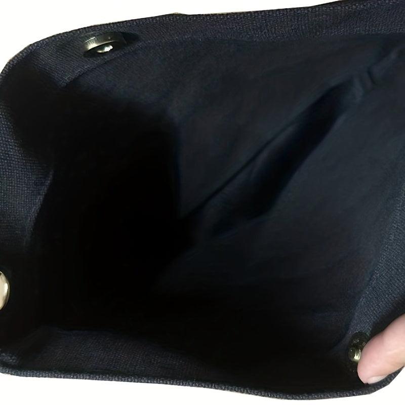 Letter Pattern Shoulder Bag Canvas Storage Women's Bag