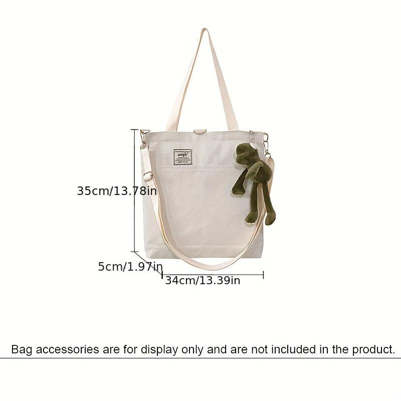 Vintage Canvas Tote Bag Convertible Backpack & Shopper Handbag