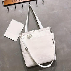 Vintage Canvas Tote Bag Convertible Backpack & Shopper Handbag