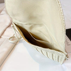 Straw Woven Envelope Clutch Crossbody Bag for Women