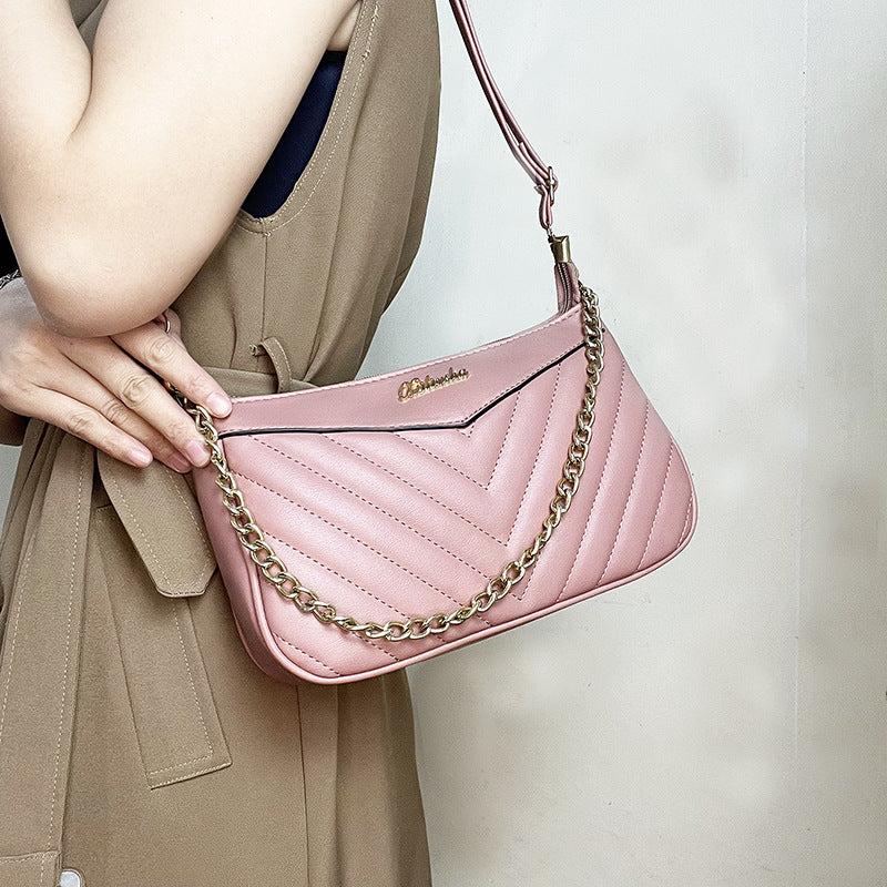 Quilted Detail Shoulder Bag Chain Bag for Women