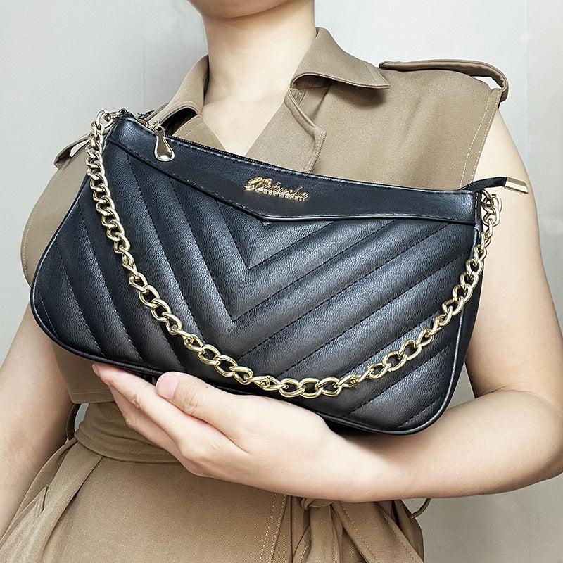 Quilted Detail Shoulder Bag Chain Bag for Women