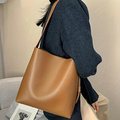 Waterproof Bucket Bag Large Capacity Tote Shoulder Bag