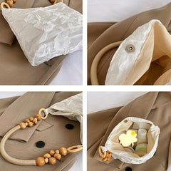 Floral Embroidered Hobo Bag Vintage Canvas Shoulder Bag Women's Casual Handbag