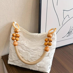 Floral Embroidered Hobo Bag Vintage Canvas Shoulder Bag Women's Casual Handbag