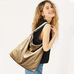 Corduroy Shoulder Bag Large Capacity Crossbody Bag