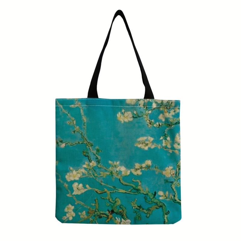Pattern Canvas Bag Lightweight Shopping Grocery Handbag