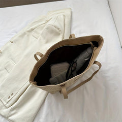 Summer Star Woven Tote Bag Boho Style Shoulder Bag Large Capacity Handbag