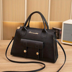 Minimalist Square Satchel Bag for Work