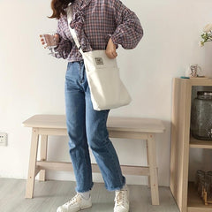 Large Capacity Canvas Hobo Bag Vintage Crossbody Bag Women's Casual Handbag