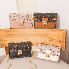 Buckle Printed Small Bag Flap Chain Satchel Purse Versatile Ladies Shoulder Bag