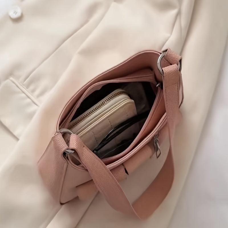 Retro Crescent Shoulder Bag Punk Y2K Underarm Hobo Bag Women's Handbag