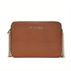 Chain Crossbody Bag Letter Decor Square Purse Small Shoulder Bag
