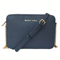 Chain Crossbody Bag Letter Decor Square Purse Small Shoulder Bag