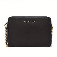 Chain Crossbody Bag Letter Decor Square Purse Small Shoulder Bag