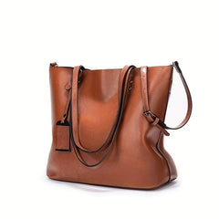 Vintage Large Capacity Tote Bag Retro Top Handle Satchel Bag Women's Handbag