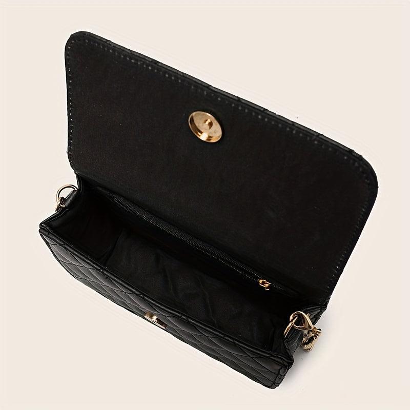 Mini Chain Crossbody Bag Butterfly Tassel Square Purse