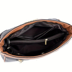 Crocodile Pattern Crossbody Bag PU Leather Underarm Bag Purse
