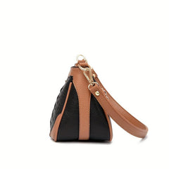 Crocodile Pattern Crossbody Bag PU Leather Underarm Bag Purse