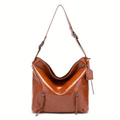 Large Capacity Tote Bag PU Leather Shoulder Bag