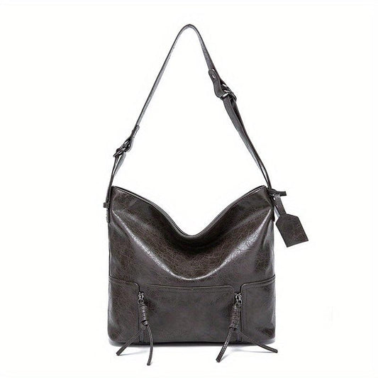 Large Capacity Tote Bag PU Leather Shoulder Bag