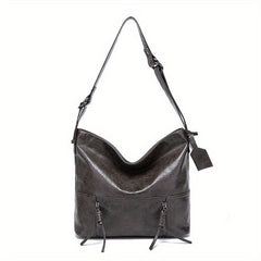 Large Capacity Tote Bag PU Leather Shoulder Bag