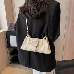 Rabbit Shoulder Bag Braided Strap PU Leather Magnet Crossbody Bag