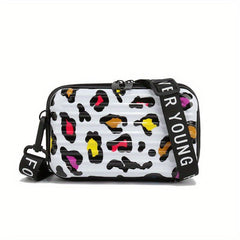 Mini Butterfly Cow Leopard Pattern Bag Small Shoulder Box Bag Women's Handbag