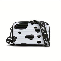 Mini Butterfly Cow Leopard Pattern Bag Small Shoulder Box Bag Women's Handbag