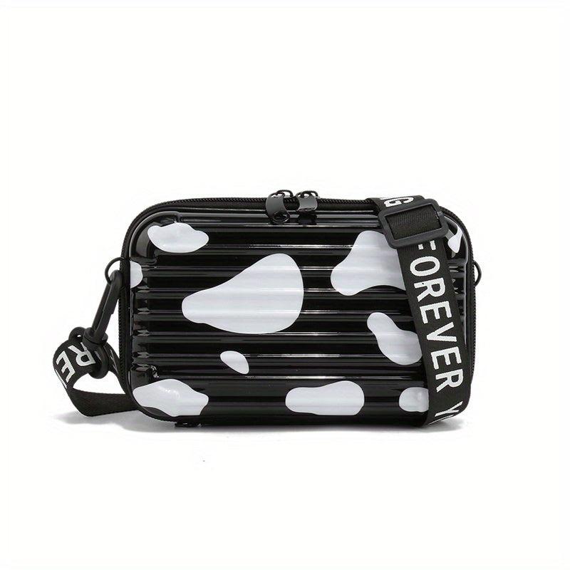 Mini Butterfly Cow Leopard Pattern Bag Small Shoulder Box Bag Women's Handbag